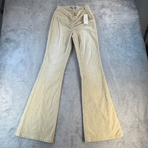 Urban Outfitters Flare Pants 28 Ivory Corduroy NWT Wide Leg